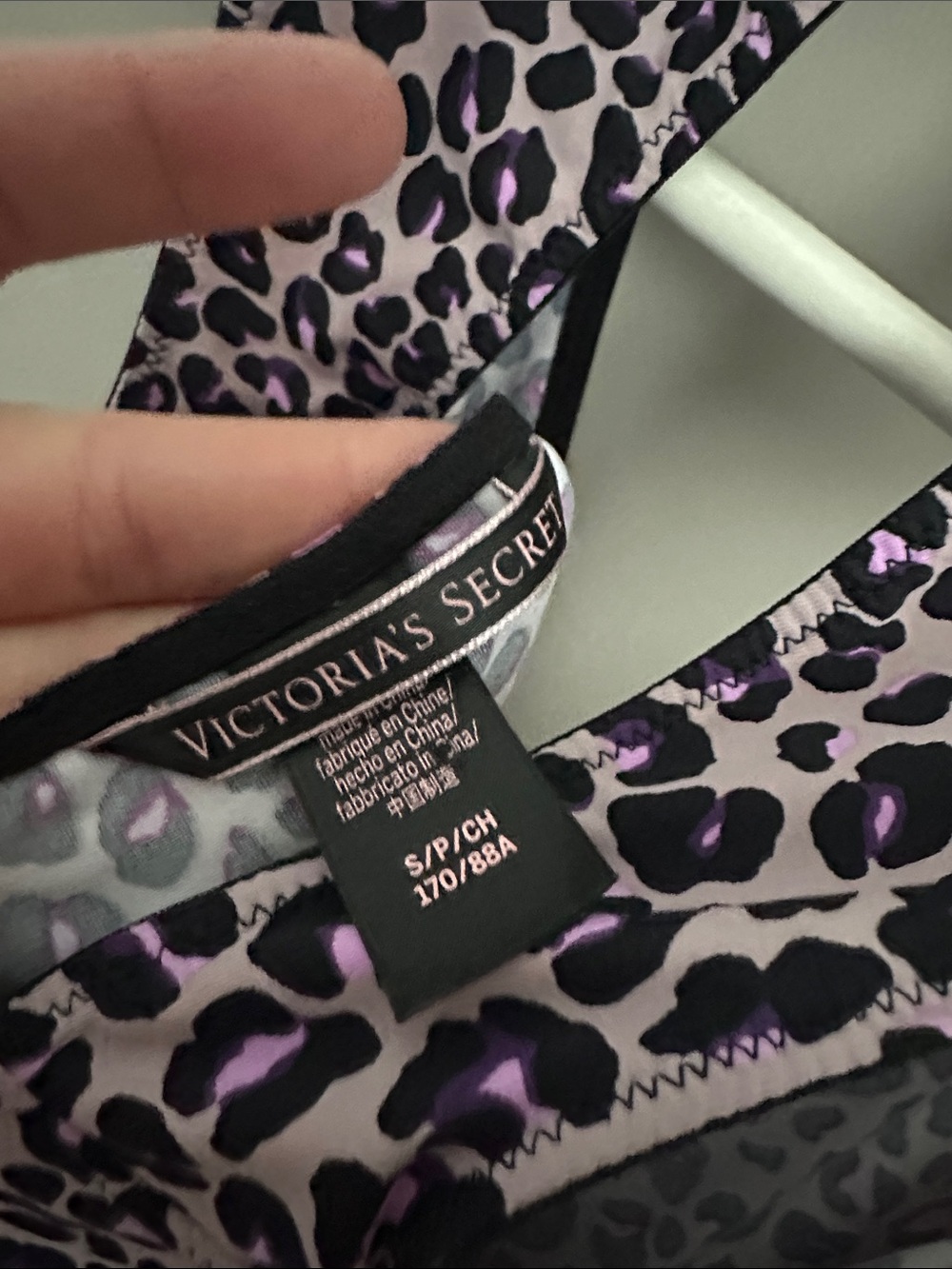Victoria’s Secret Leopard Print Deep V Bodysuit - Purple and Pink - Picture 11 of 11
